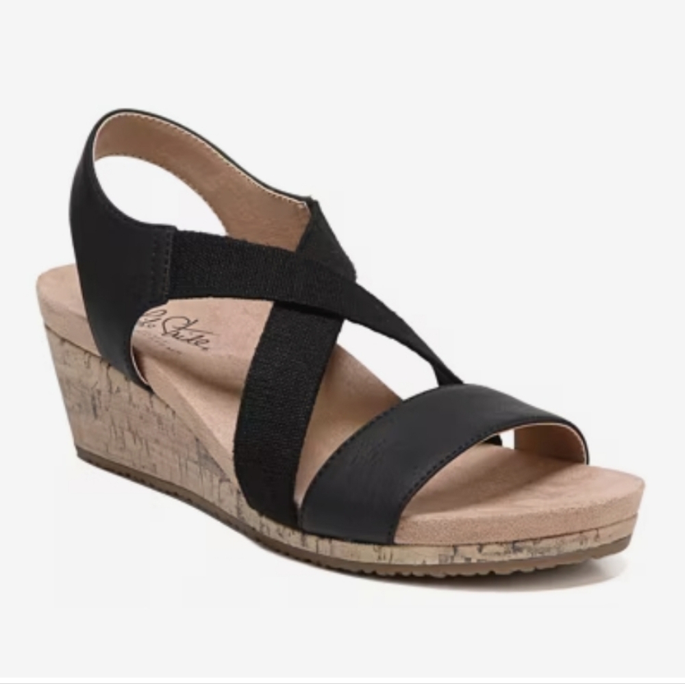 Life Stride NEW Mexico Modern Coastal Minimalist Cork Wedge Comfort Sandal 7M - Picture 16 of 16